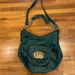 Badgley Mischka Green Hobo Bag